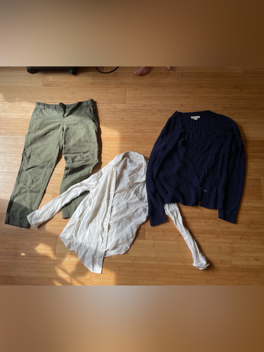 3 Linen Cotton Bundle Abercrombie, Loft, Coldwater Creek